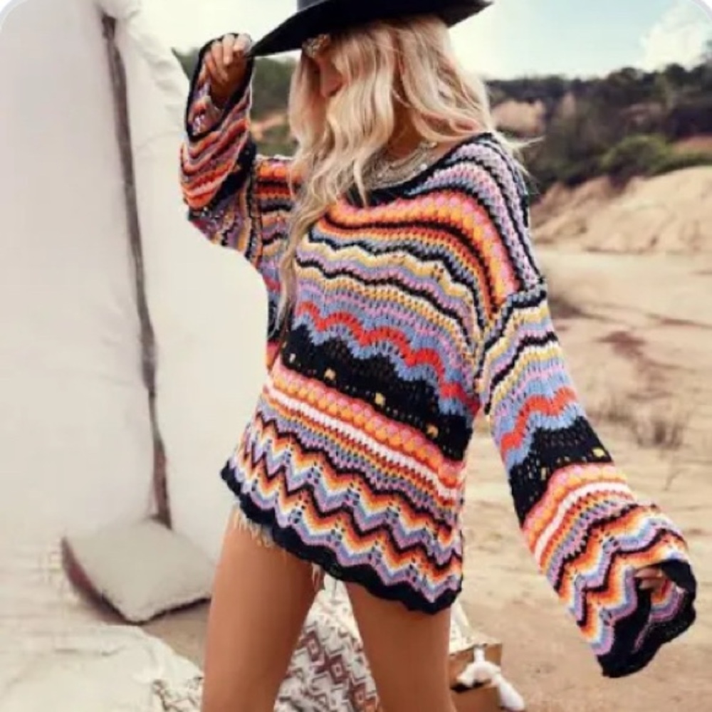 Colorful Knit Sweater